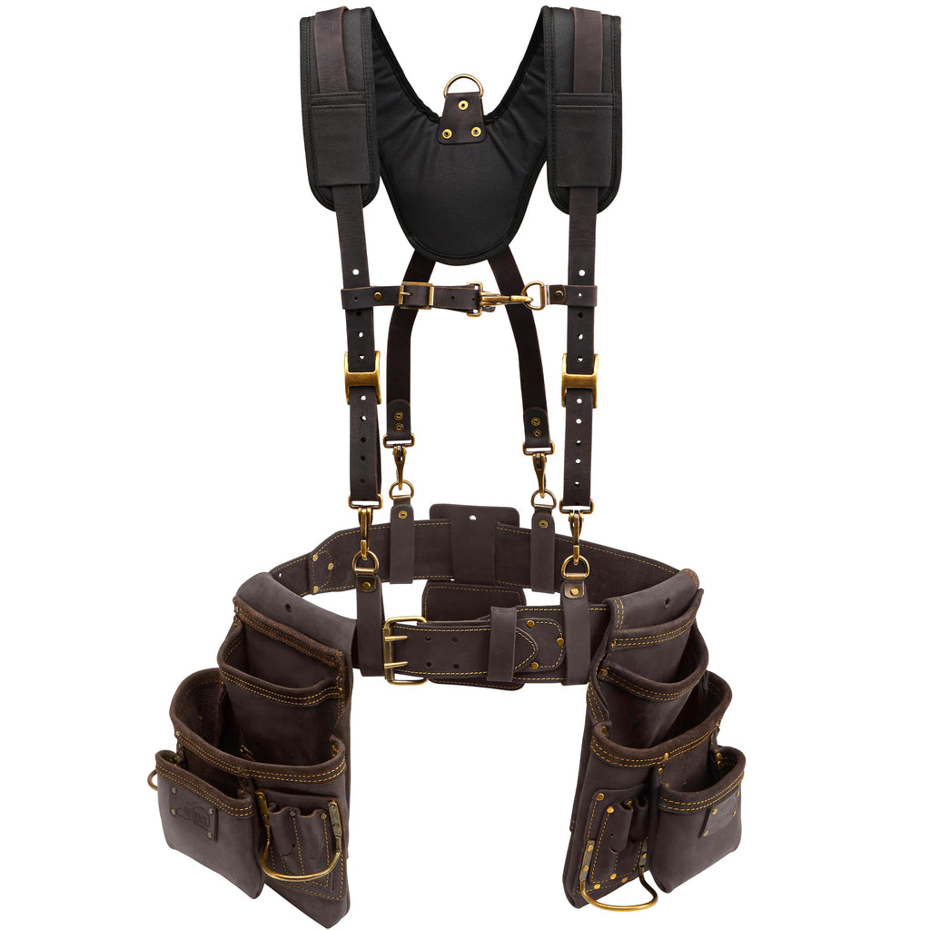 Leather Tool Belt with Suspenders S1179