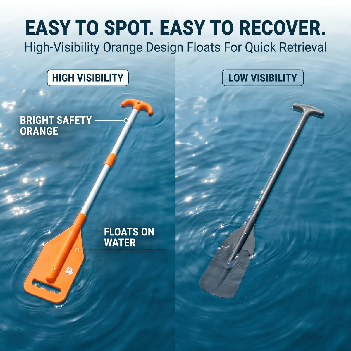 Telescoping Emergency Paddle with T-Grip Handle C533876