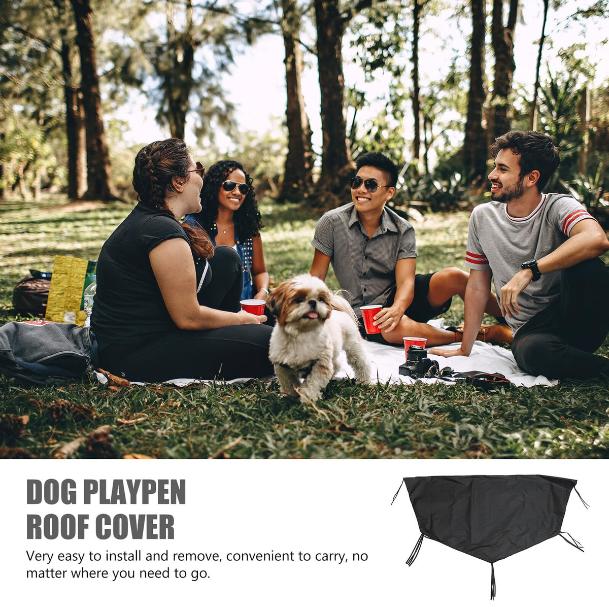 Heavy Duty Oxford Dog Playpen Cover K968