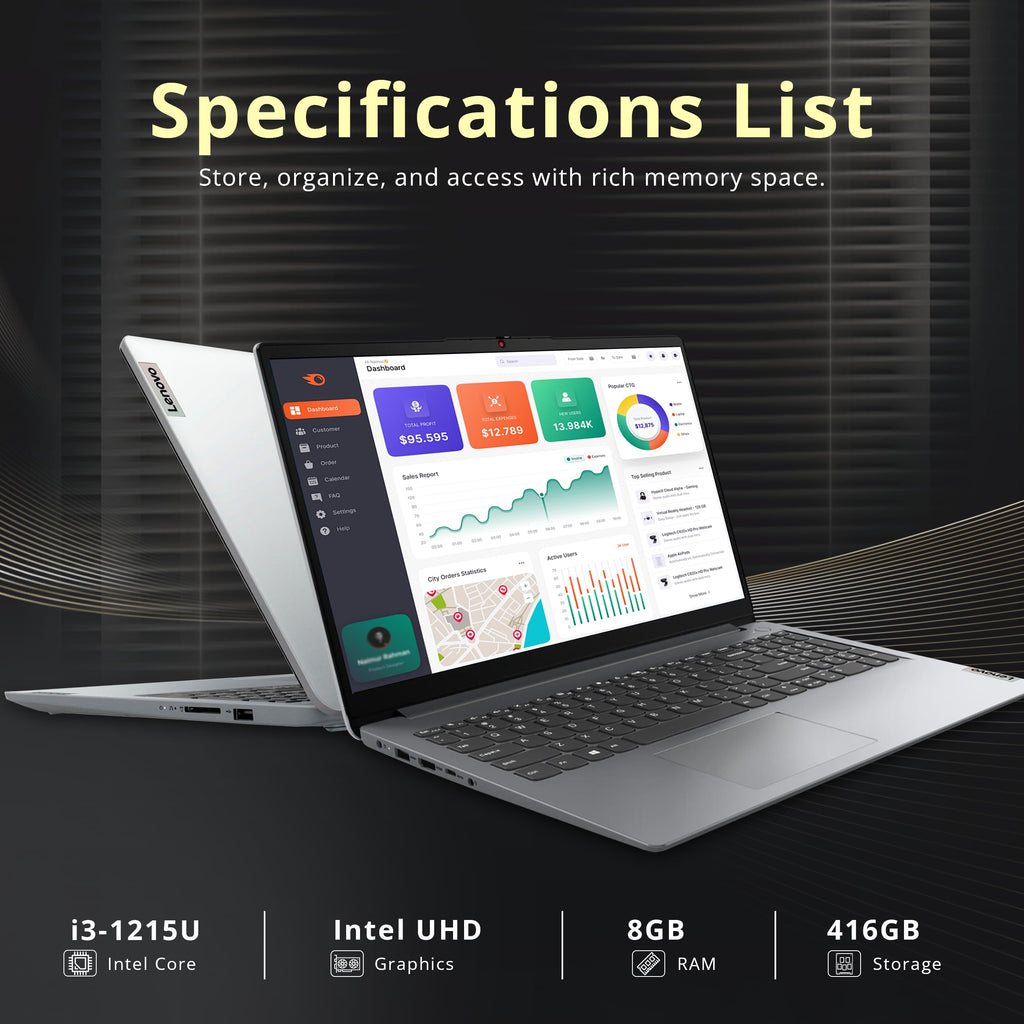 15.6" FHD Touchscreen Laptop, Intel i3, 8GB RAM, 256GB SSD, Gray R49972