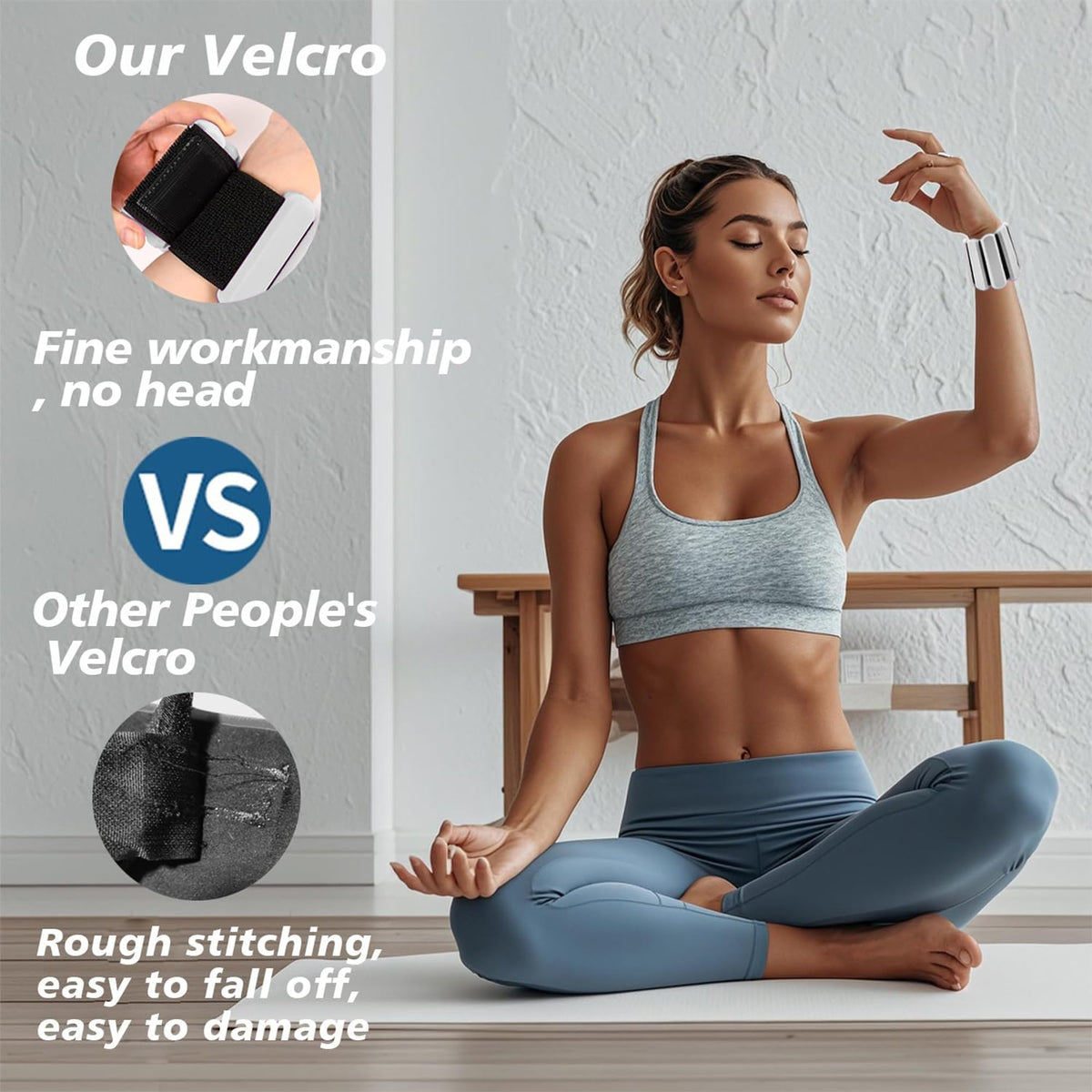 Adjustable Silicone Wrist and Ankle Weights Set of 2 N48970