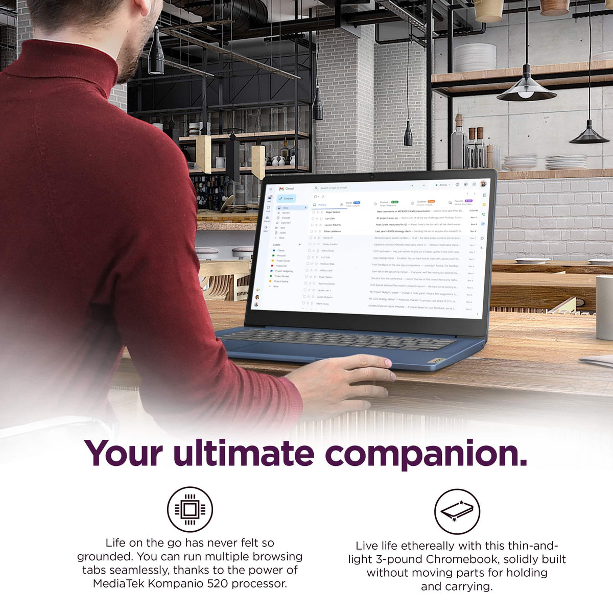 14" FHD Touchscreen Chromebook W815