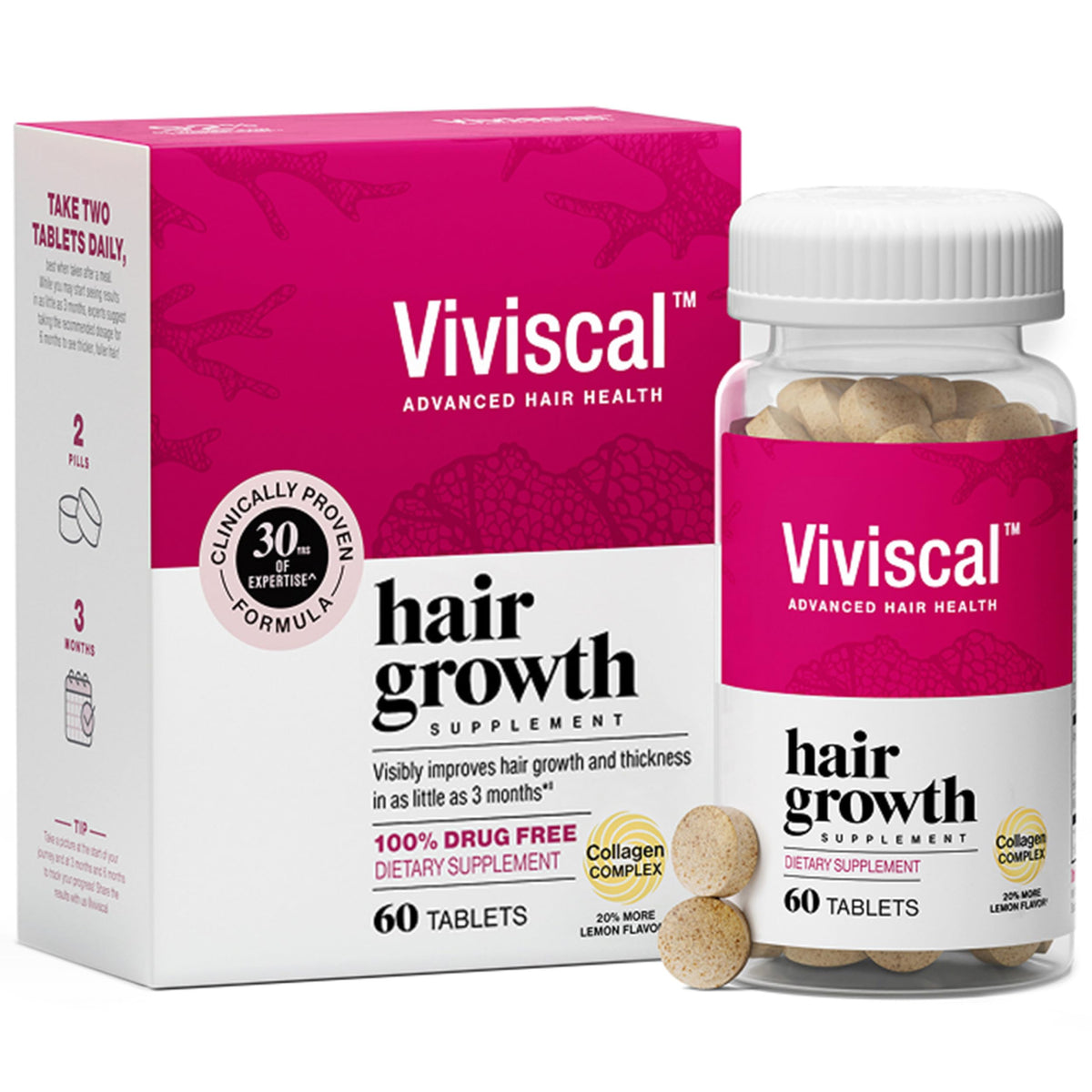 Hair Growth Supplements for Women, 60 Tablets C7900