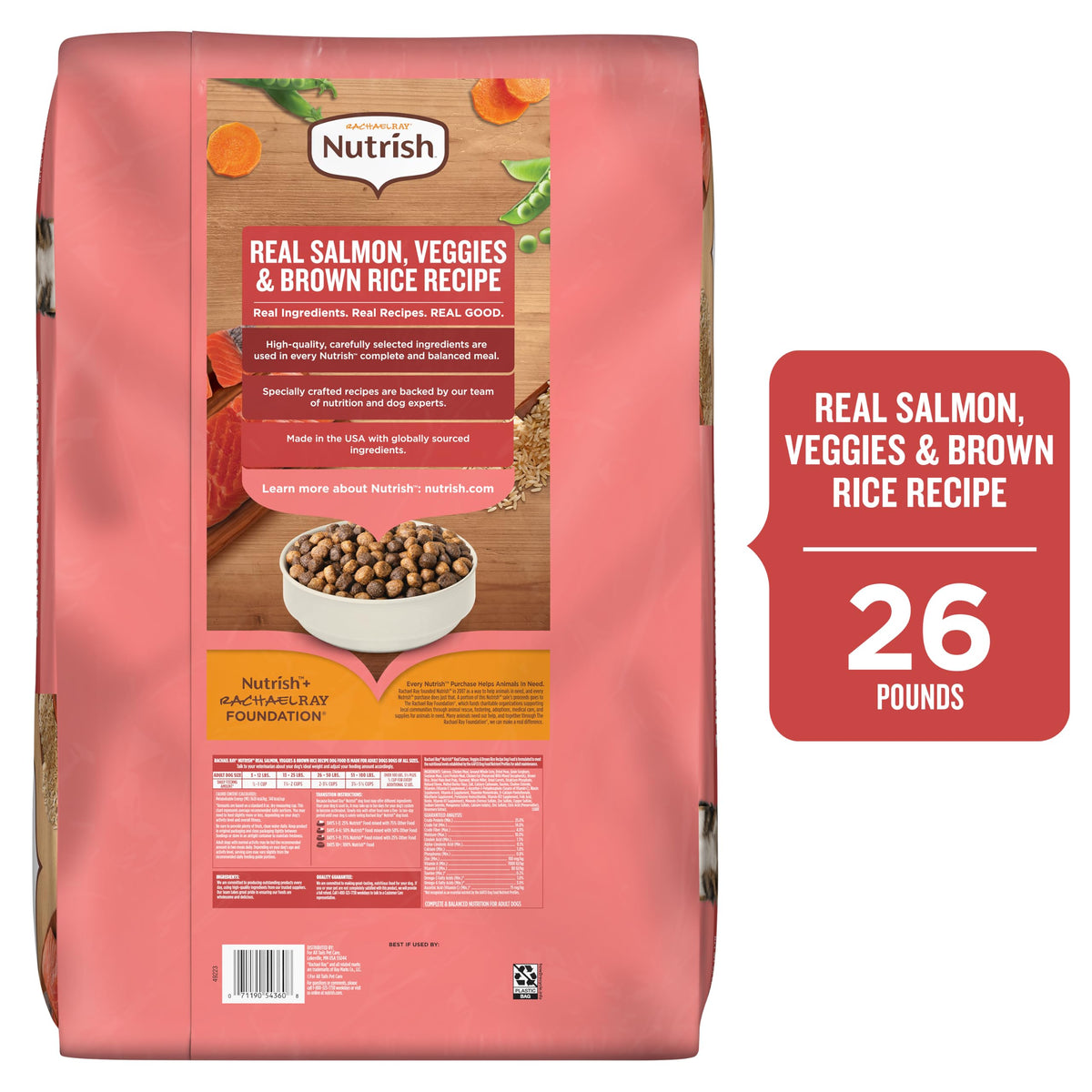 Salmon Dry Dog Food 26 lb. Bag D748783