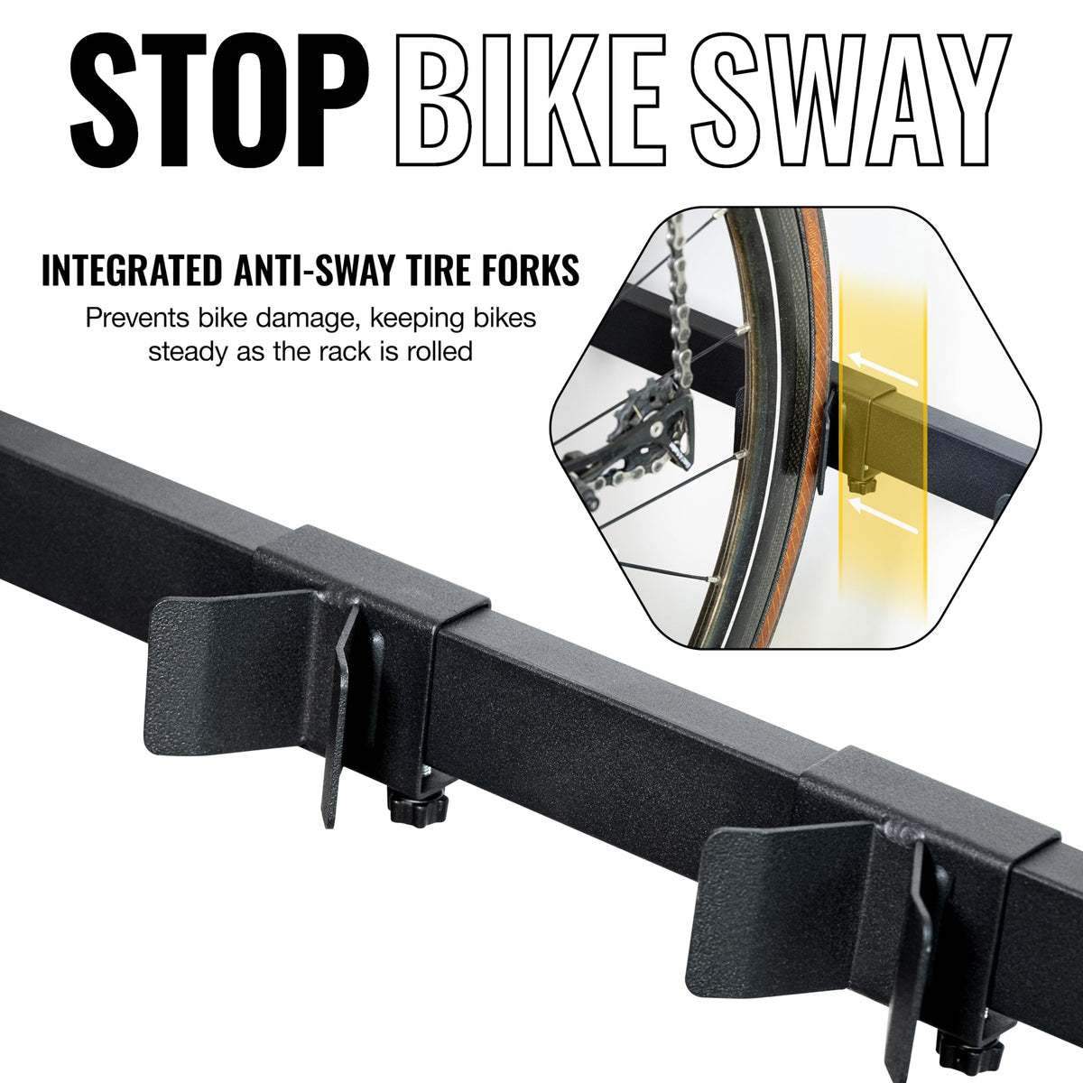 Freestanding 5-Bike Rack D1387