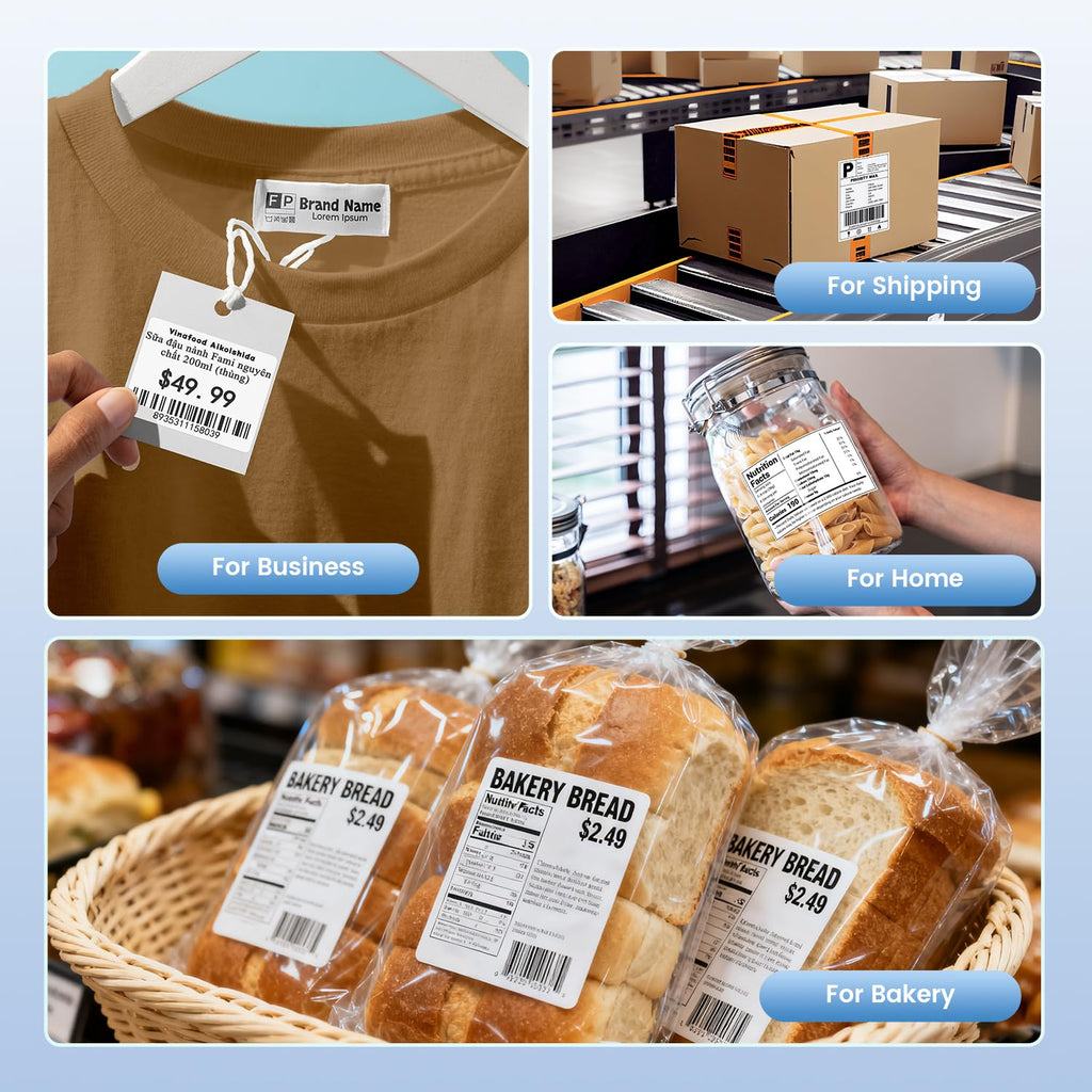 4x3 Thermal Labels 500PCS Water/Oilproof Q92706