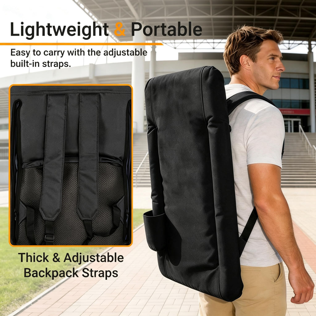 21" 25" Wide Padded Stadium Seat Chair with Back Support and Arms R19233