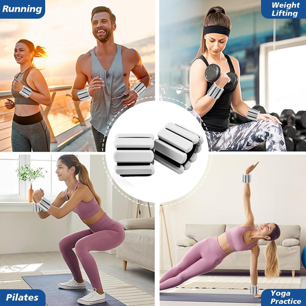 Adjustable Silicone Wrist and Ankle Weights Set of 2 N48970