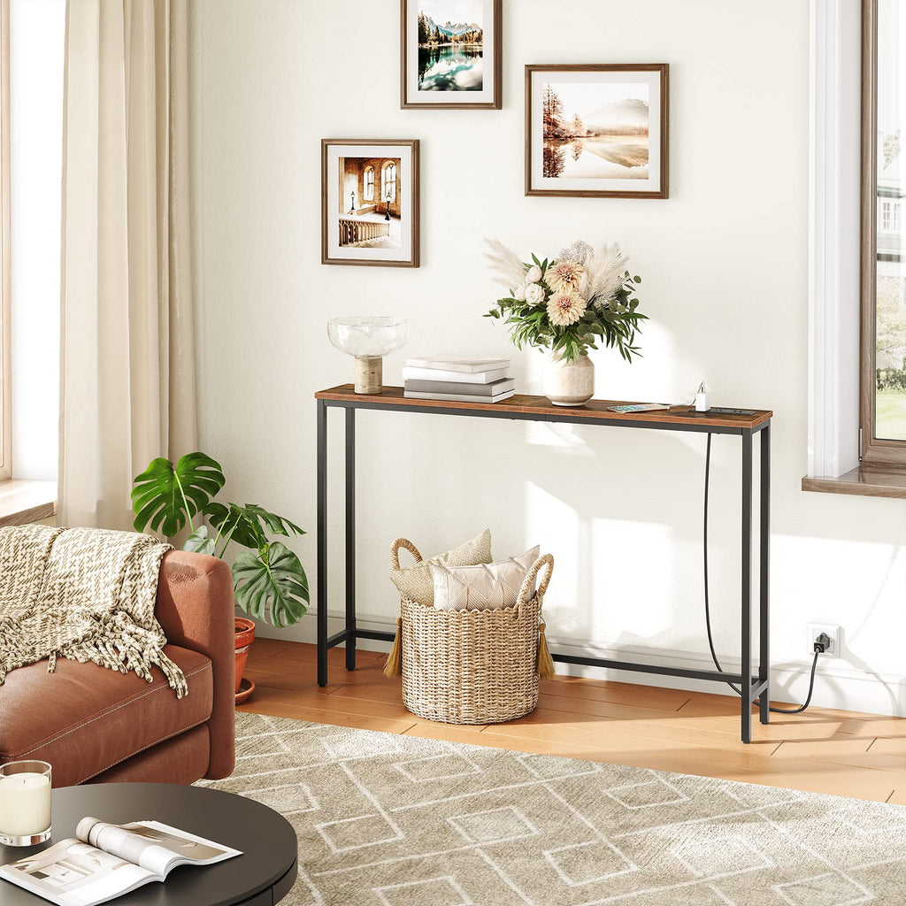 47.2" Narrow Console Table with Power Outlet B771