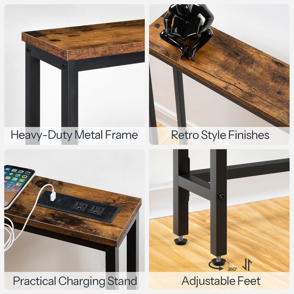 47.2" Narrow Console Table with Power Outlet B771