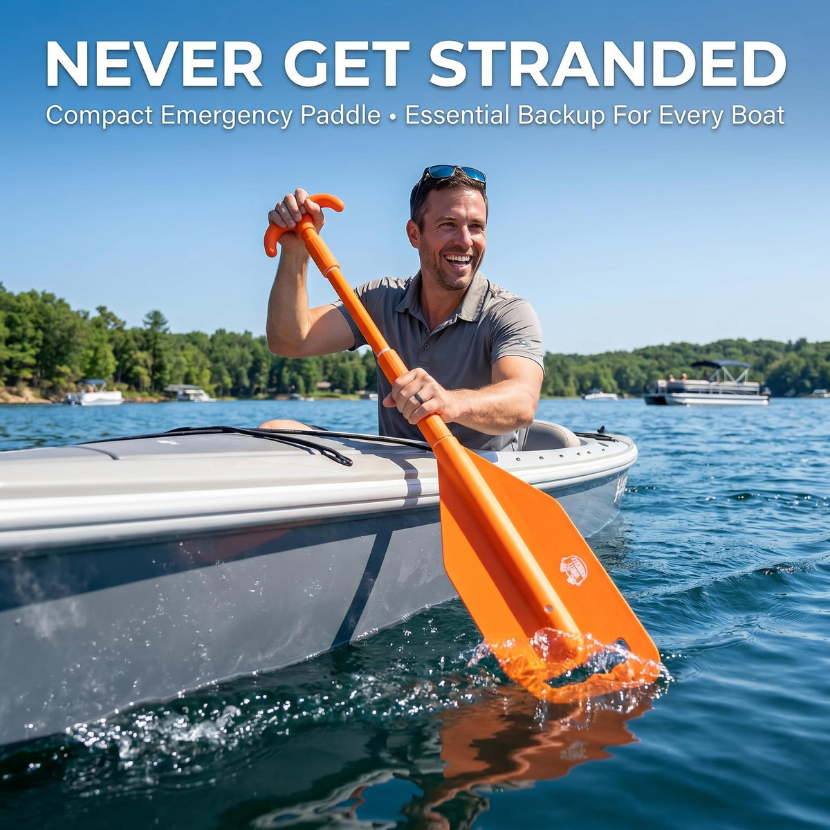 Telescoping Emergency Paddle with T-Grip Handle C533876