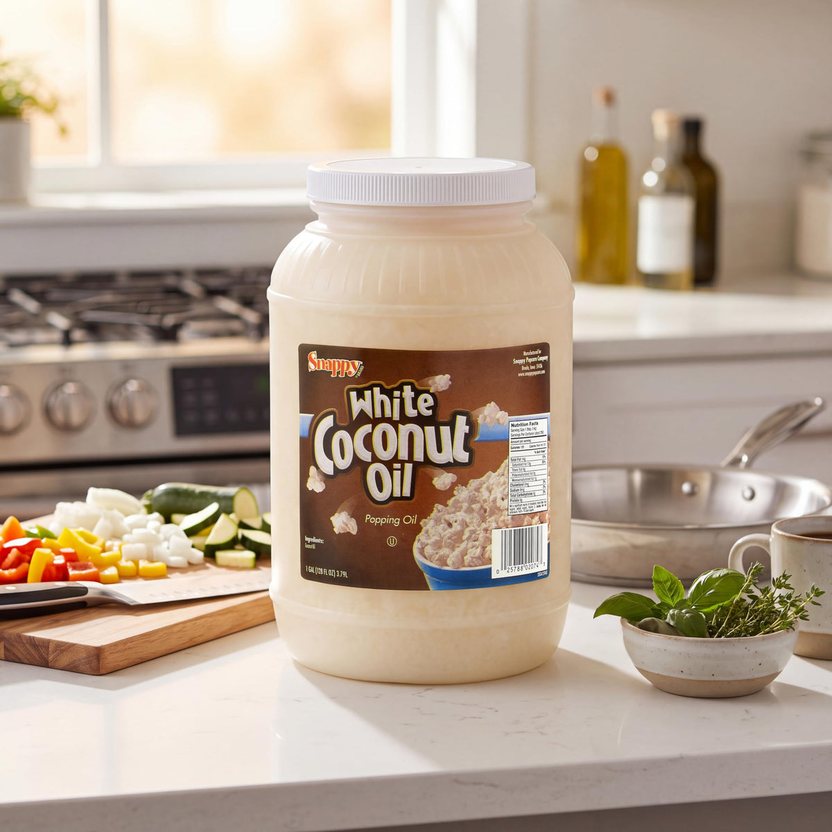 Pure White Coconut Popcorn Oil 1 Gallon 4 Count G150526
