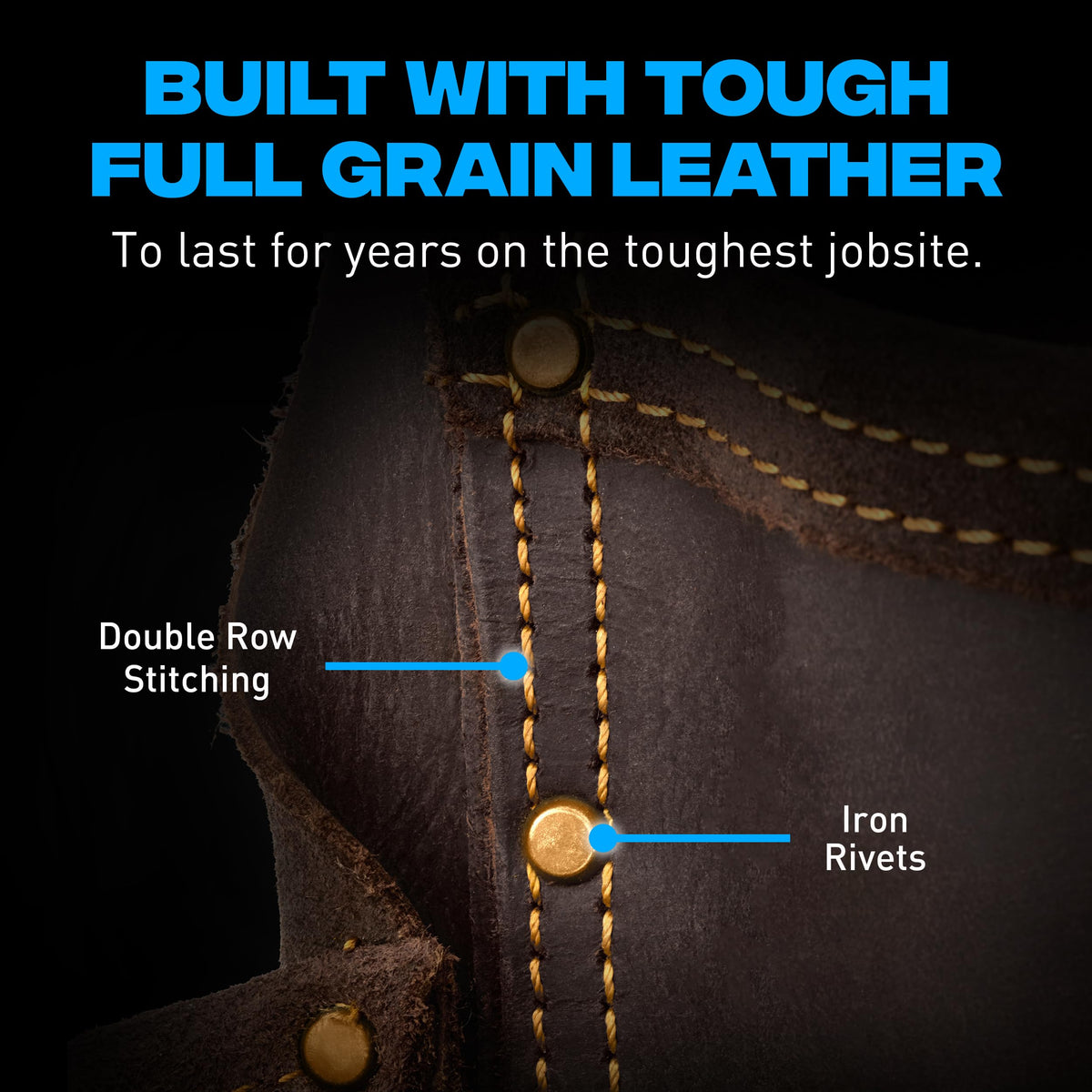 Leather Tool Belt with Suspenders S1179