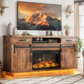 58" Electric Fireplace TV Stand with 2 Storage Drawers N9204