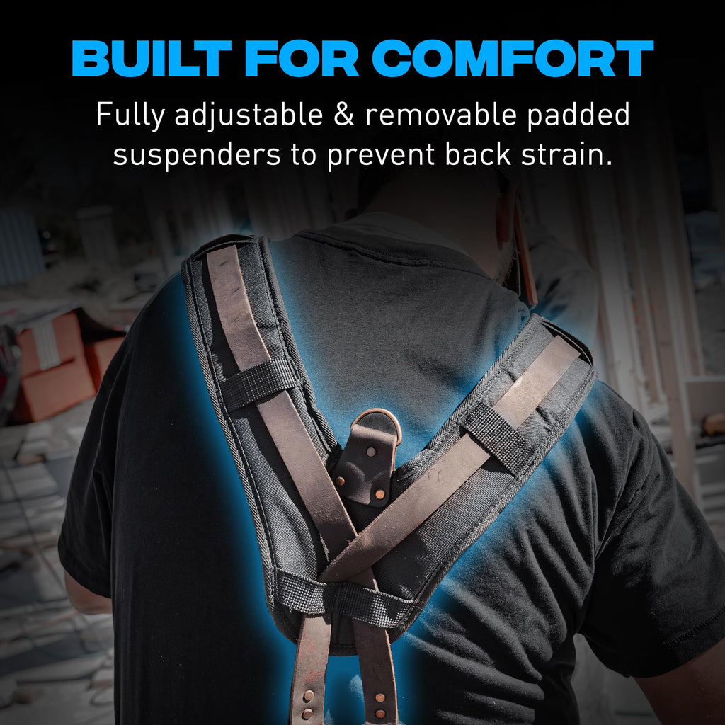Leather Tool Belt with Suspenders S1179