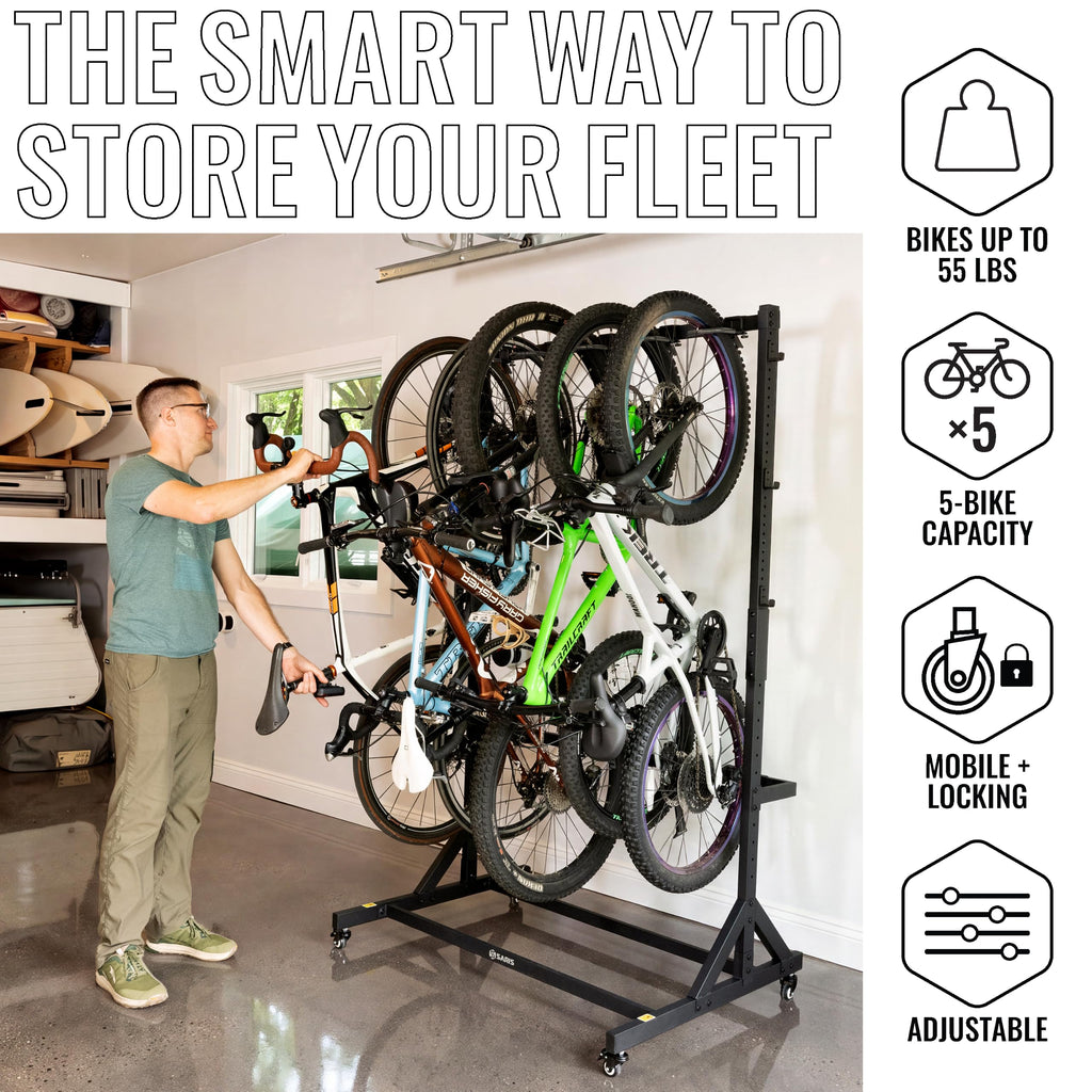 Freestanding 5-Bike Rack D1387