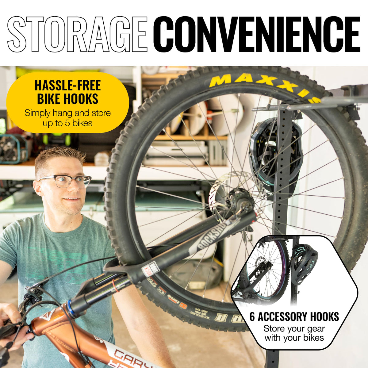 Freestanding 5-Bike Rack D1387